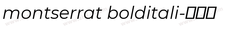 montserrat bolditali字体转换